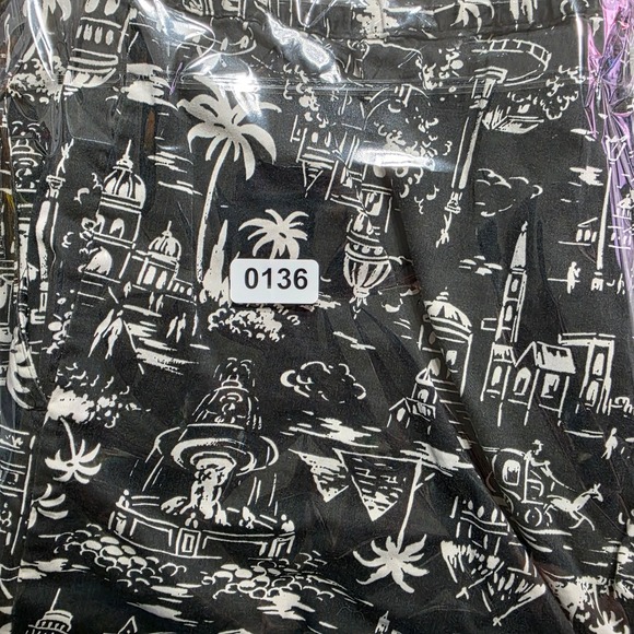 White Stag Women's Plus 16W Black White Toile Print Stretch Capri Pants Cotton - Picture 10 of 10